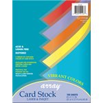Card Stock VIBRANT 8.5"x 11" ~PKG 100