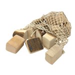 Wood Building Blocks w / Bark ~SET 15