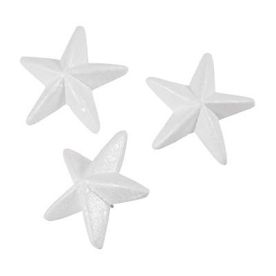 Styrofoam Stars 12cm ~PKG 25
