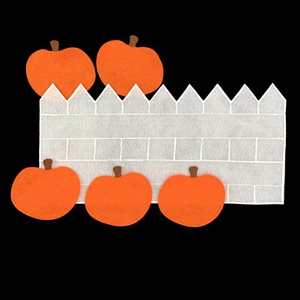 Felt Stories, Five Little Pumpkins ~6 Piece Set
