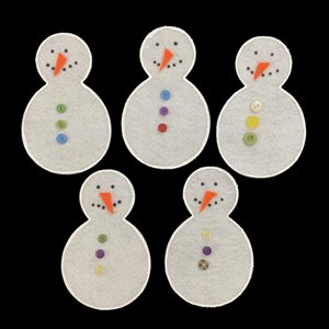 Felt Stories, Five Snowmen ~5 Piece Set