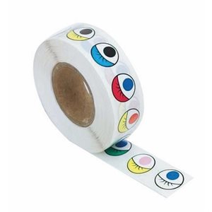 Stickers Wiggley Eyes Color 1000 Roll ~EACH