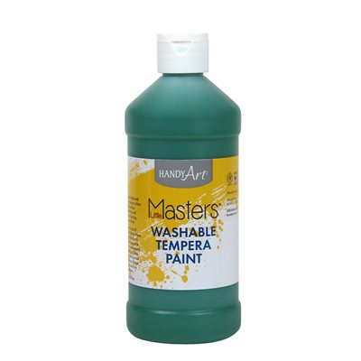 Little Masters Washable Tempera Paint Green 16oz ~EACH