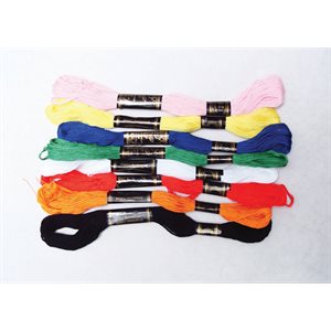 Embroidery Thread Assorted ~PKG 24
