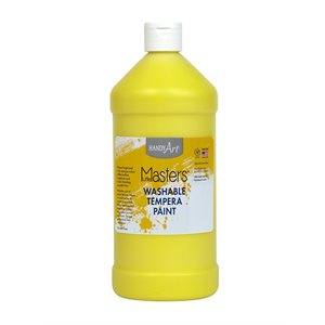 Little Masters Washable Tempera Paint Yellow 32oz ~EACH