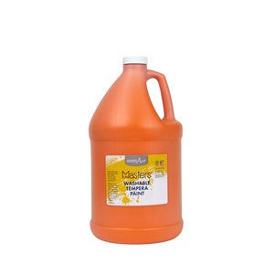 Little Masters Washable Tempera Paint Orange 1 Gallon ~EACH