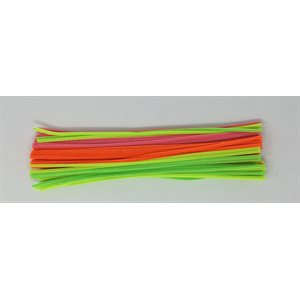 Pipe Cleaners 12" Assorted NEON ~PKG 100