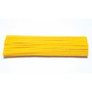 Pipe Cleaners 12" YELLOW ~PKG 100