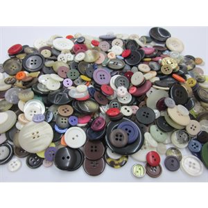 REAL Buttons Assorted 1lb ~EACH