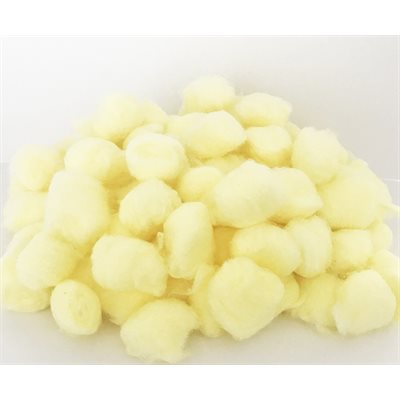 Cotton Fluffs YELLOW ~PKG 200