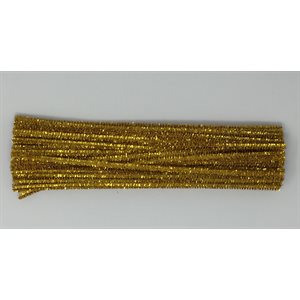 Pipe Cleaners TINSEL GOLD ~PKG 50