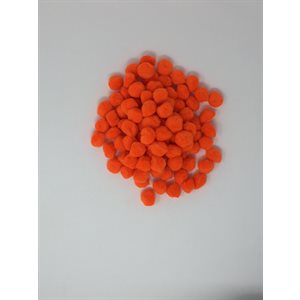Poms 1" Orange ~PKG 100