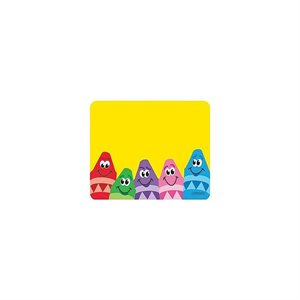 Name Tags Colourful Crayons ~PKG 36