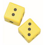 Coated Foam Dice 3" ~PKG 2