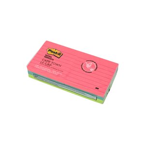Post Its - 3x3 Ruled Pads, PKG OF 6 PADS
