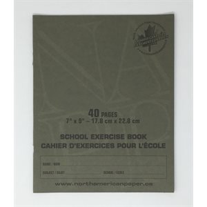 Exercise Book, Primary Full Ruled 5 / 16" with Margin - 7x9 x 40 pgs