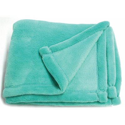 Blanket Poly Fleece LIGHT GREEN ~EACH