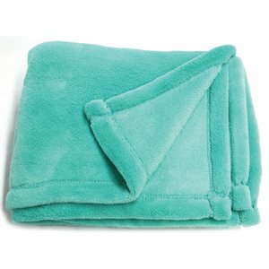 Blanket Poly Fleece LIGHT GREEN ~EACH