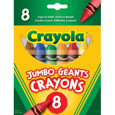 Crayola Jumbo Crayons ~BOX 8