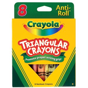 Crayola Triangular Crayons ~BOX 8
