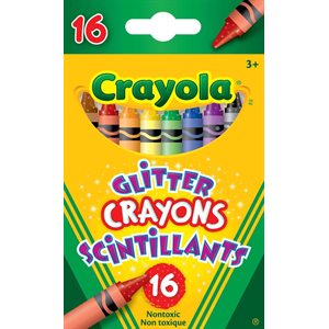 Crayola Glitter Crayons ~BOX 16