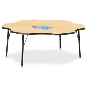 Berries Table, Toddler- Maple 60" Six Leaf ~EACH