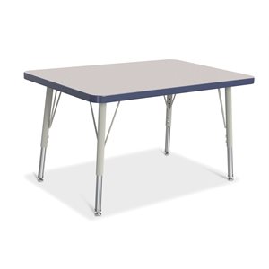 Prism Table, Elementary- Gray / Navy / Gray 24" x 36" ~EACH