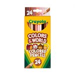 Pencil Crayons Multicultural ~BOX 24
