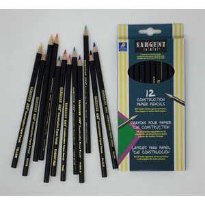 Const Paper Colored Pencil Crayons ~PKG 12