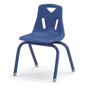 14" BLUE Berries Plastic Chair w / Powder Coated Legs ~EACH