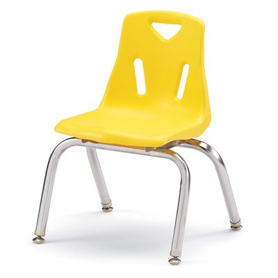 12" YELLOW Chair w / Chrome Plated legs ~EACH