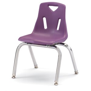 14" PURPLE Chair w / Chrome Plated legs ~EACH