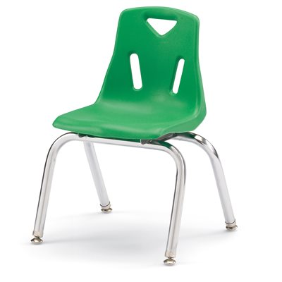 14" GREEN Chair w / Chrome Plated legs ~EACH