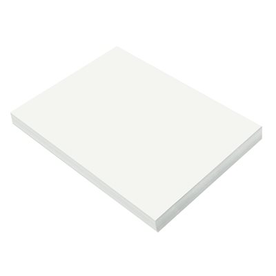 Construction Paper WHITE 9x12 ~PKG 100