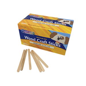 Natural Wood Popsicle Sticks ~BOX 1000