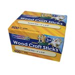 Natural Wood Jumbo Sticks ~BOX 500