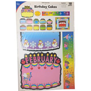 Bulletin Birthday Cakes Set ~EACH