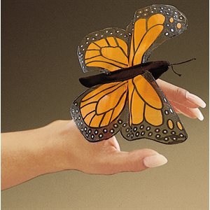 Finger Puppet Small Monarch Butterfly ~EACH