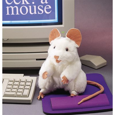 Puppet White Mouse ~EACH
