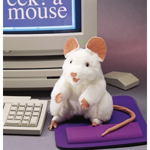Puppet White Mouse ~EACH