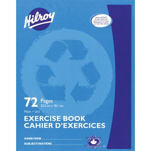 Hilroy Exercise Book Plain 9x7 x 72 pgs ~EACH