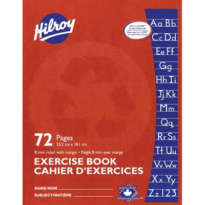 Hilroy Exercise Book 8mm Ruled 9x7 x 72 pgs ~EACH