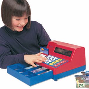 Calculator Cash Register w / Money Set ~EACH