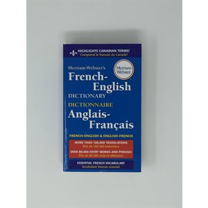 Merriam-Webster French / Eng Dict ISBN: 9780877799177 