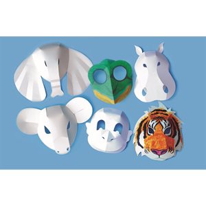 Wild Animal Fold-up Masks ~PKG 30