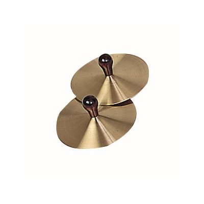 Brass Cymbals w / Knobs Pairs 5" ~SET 2