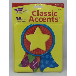 Classic Accents Star Medal ~PKG 36