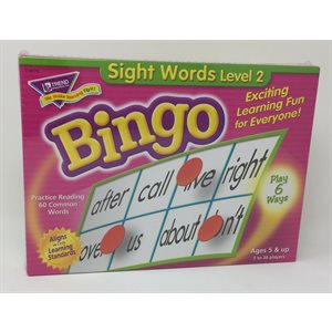 Bingo Game Sight Words Level 2 