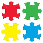 Classic Accents Puzzle Piece Assorted ~PKG 36