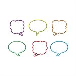 Classic Accents Speech Balloons Assorted ~PKG36